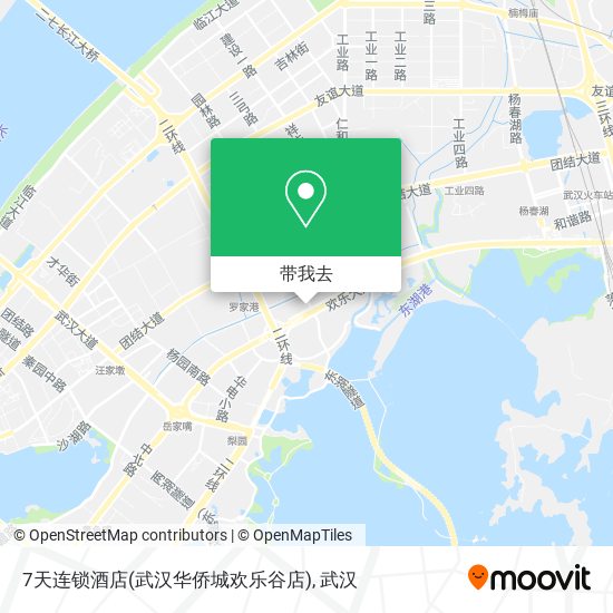 7天连锁酒店(武汉华侨城欢乐谷店)地图