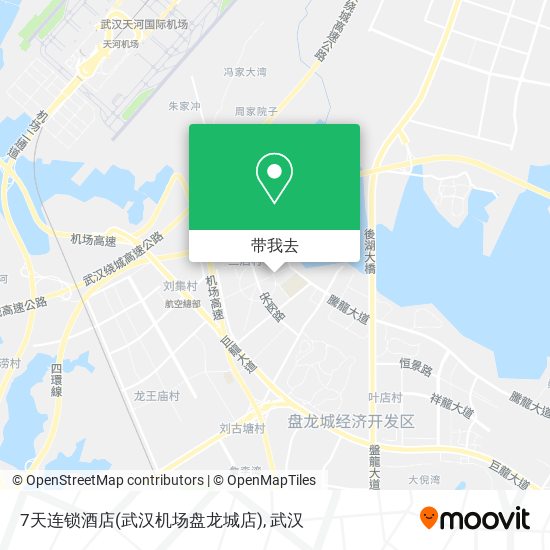7天连锁酒店(武汉机场盘龙城店)地图