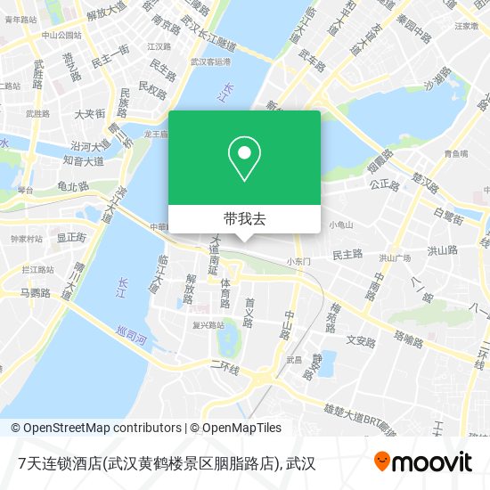 7天连锁酒店(武汉黄鹤楼景区胭脂路店)地图