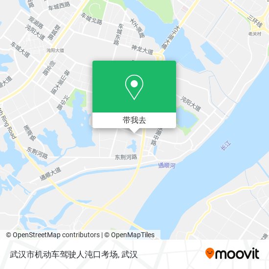 武汉市机动车驾驶人沌口考场地图