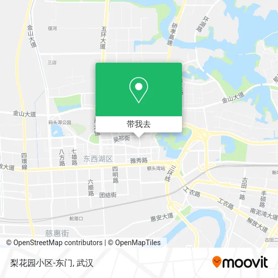 梨花园小区-东门地图