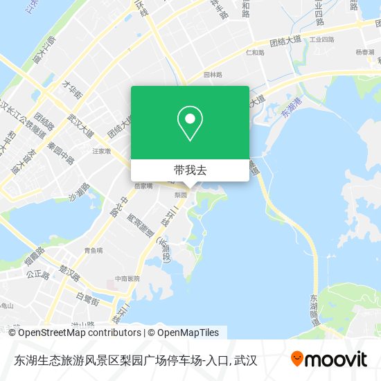 东湖生态旅游风景区梨园广场停车场-入口地图