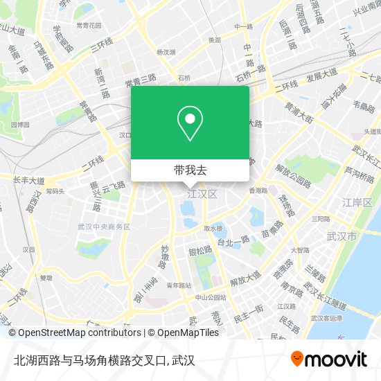北湖西路与马场角横路交叉口地图