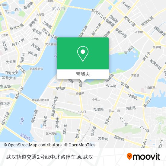 武汉轨道交通2号线中北路停车场地图