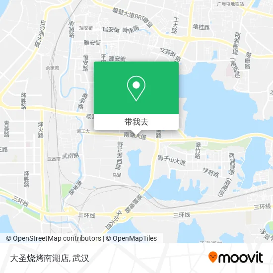 大圣烧烤南湖店地图