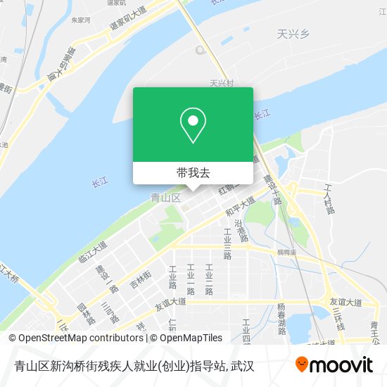 青山区新沟桥街残疾人就业(创业)指导站地图