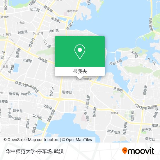 华中师范大学-停车场地图
