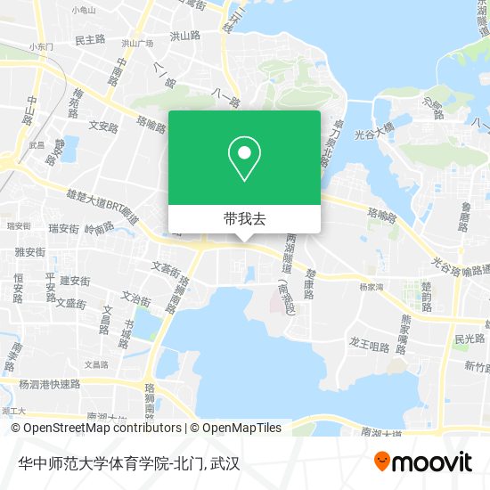 华中师范大学体育学院-北门地图