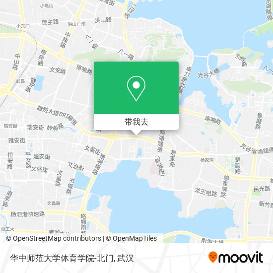 华中师范大学体育学院-北门地图