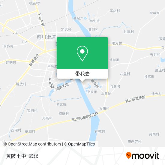 黄陂七中地图