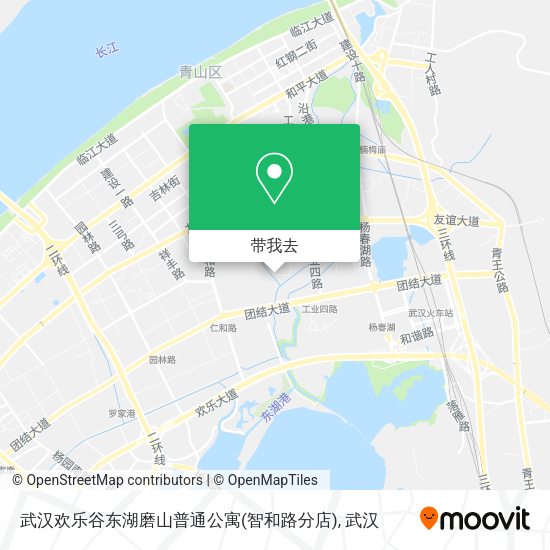 武汉欢乐谷东湖磨山普通公寓(智和路分店)地图