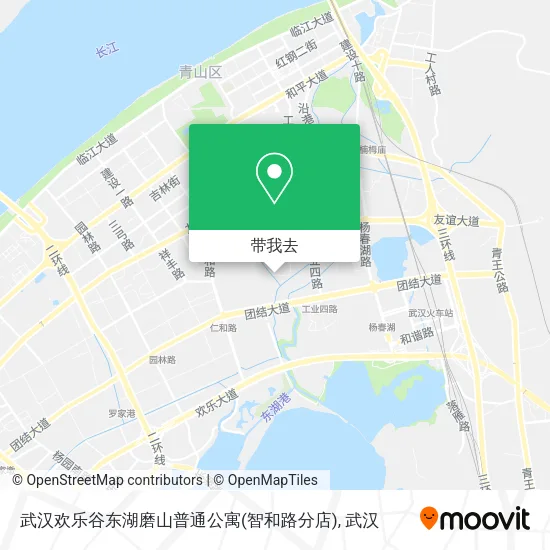 武汉欢乐谷东湖磨山普通公寓(智和路分店)地图