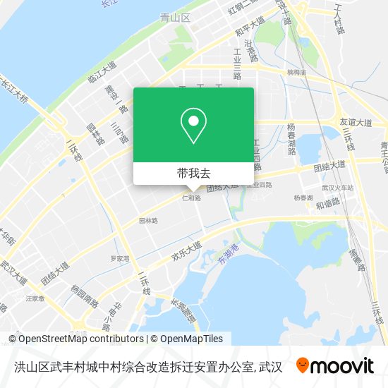 洪山区武丰村城中村综合改造拆迁安置办公室地图