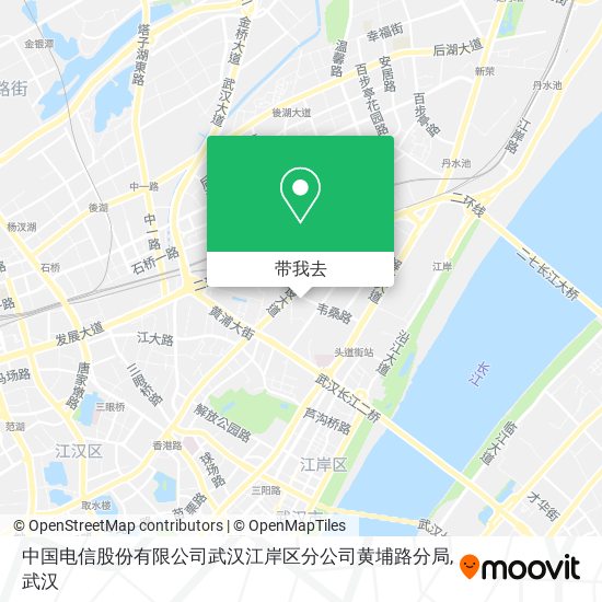 中国电信股份有限公司武汉江岸区分公司黄埔路分局地图