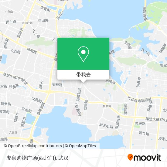 虎泉购物广场(西北门)地图