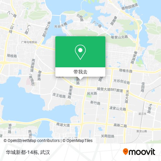 华城新都-14栋地图