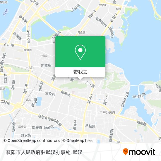 襄阳市人民政府驻武汉办事处地图