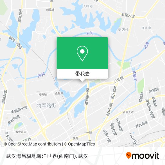 武汉海昌极地海洋世界(西南门)地图