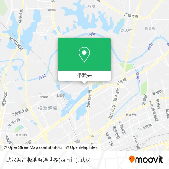 武汉海昌极地海洋世界(西南门)地图