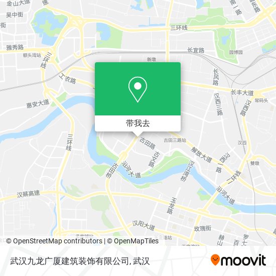 武汉九龙广厦建筑装饰有限公司地图