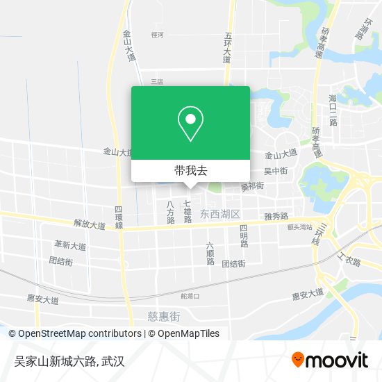 吴家山新城六路地图