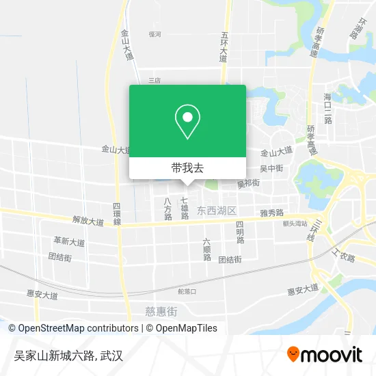 吴家山新城六路地图