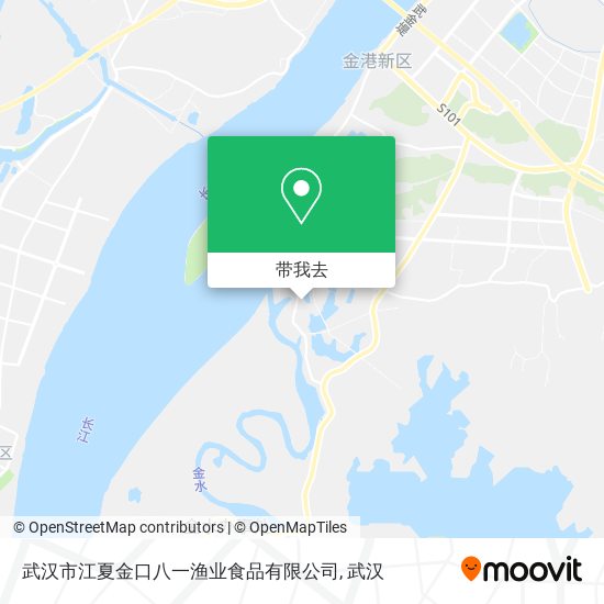 武汉市江夏金口八一渔业食品有限公司地图