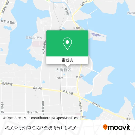 武汉深情公寓(红花路金樱街分店)地图