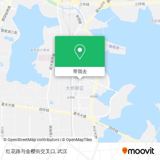 红花路与金樱街交叉口地图