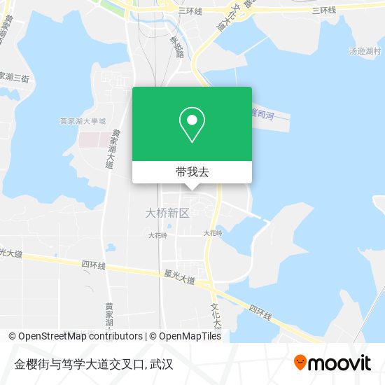 金樱街与笃学大道交叉口地图