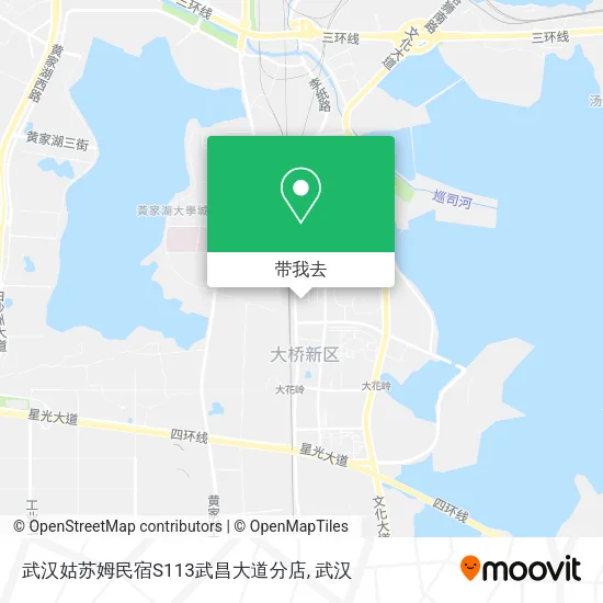 武汉姑苏姆民宿S113武昌大道分店地图