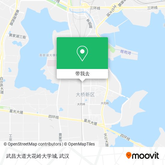 武昌大道大花岭大学城地图