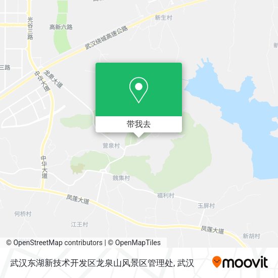 武汉东湖新技术开发区龙泉山风景区管理处地图