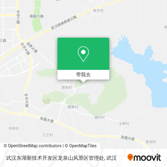 武汉东湖新技术开发区龙泉山风景区管理处地图