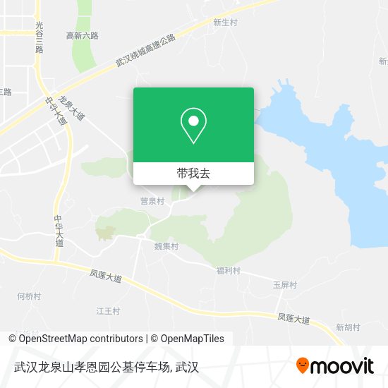 武汉龙泉山孝恩园公墓停车场地图
