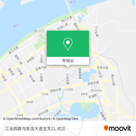 工业四路与友谊大道交叉口地图
