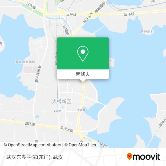 武汉东湖学院(东门)地图
