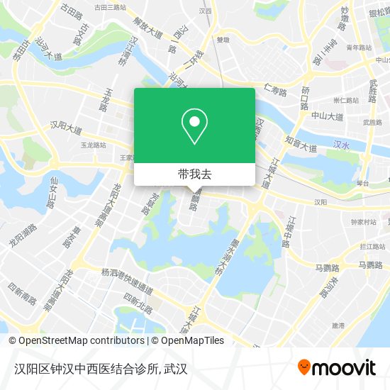 汉阳区钟汉中西医结合诊所地图