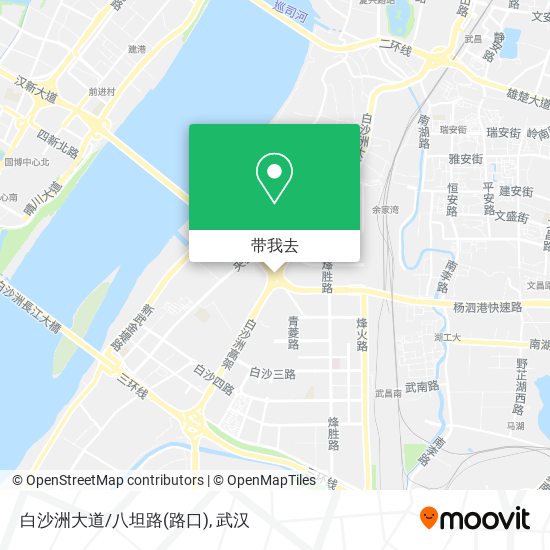 白沙洲大道/八坦路(路口)地图
