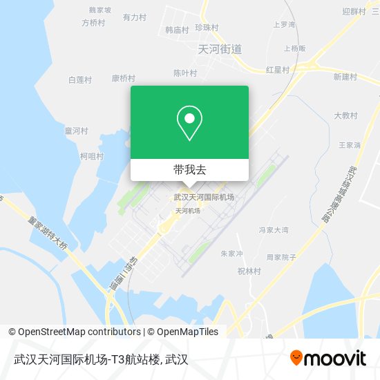 武汉天河国际机场-T3航站楼地图