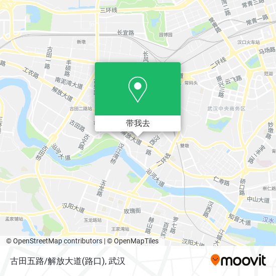 古田五路/解放大道(路口)地图