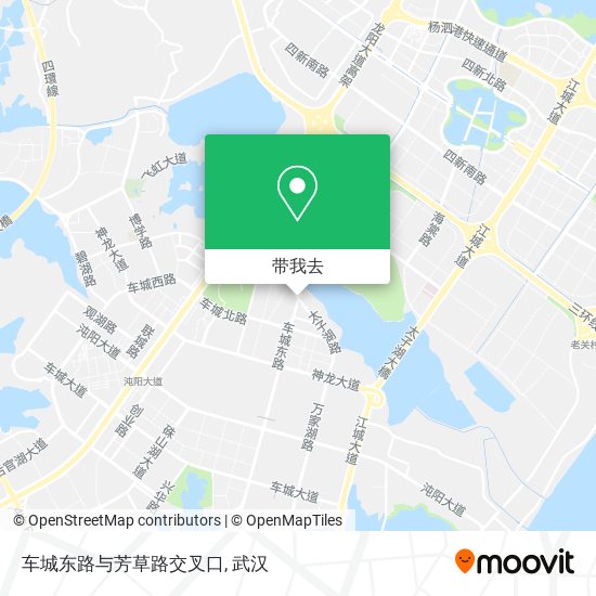车城东路与芳草路交叉口地图