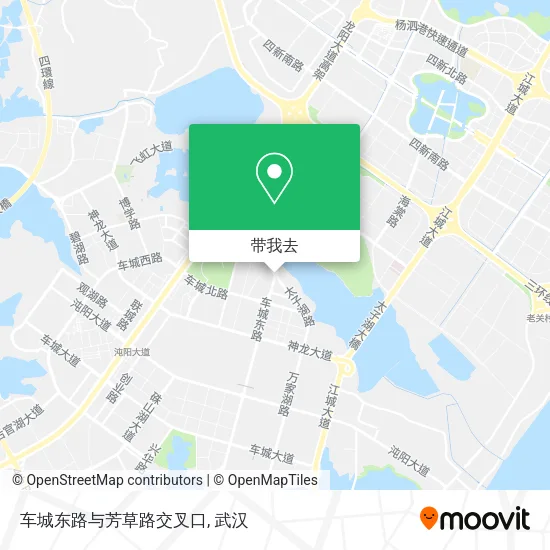 车城东路与芳草路交叉口地图