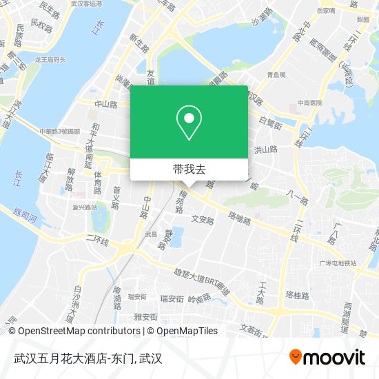武汉五月花大酒店-东门地图