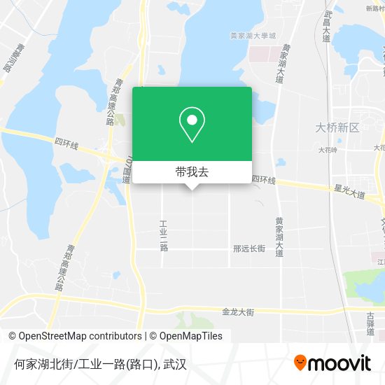 何家湖北街/工业一路(路口)地图