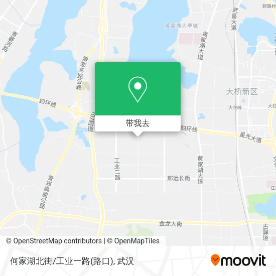 何家湖北街/工业一路(路口)地图