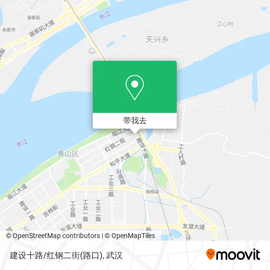 建设十路/红钢二街(路口)地图