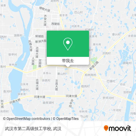 武汉市第二高级技工学校地图