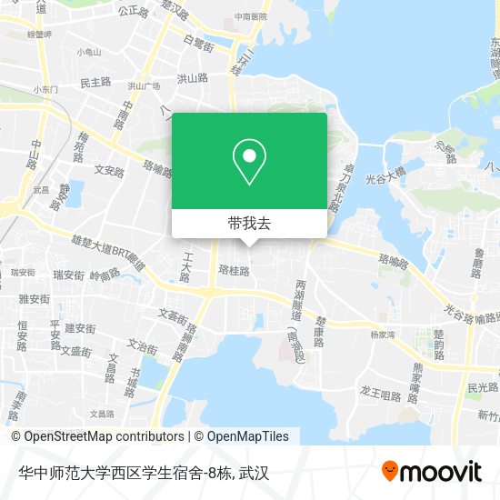 华中师范大学西区学生宿舍-8栋地图
