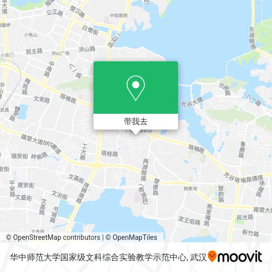 华中师范大学国家级文科综合实验教学示范中心地图